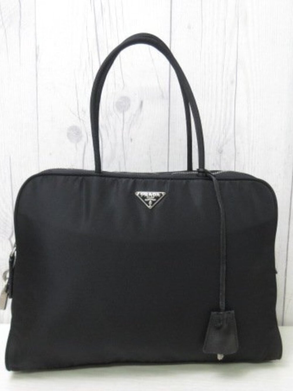 Prada Black Tessuto Triangle Shoulder Bag